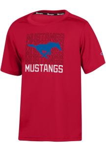 Champion SMU Mustangs Youth Red Impact Short Sleeve T-Shirt