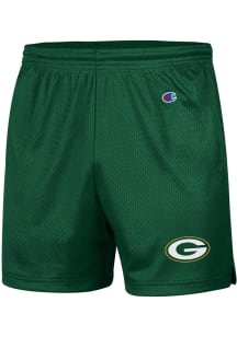 Champion Green Bay Packers Mens Green Logo Shorts