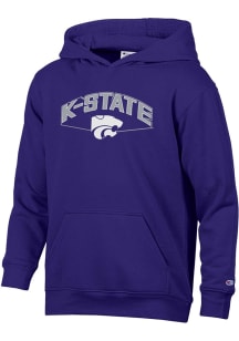 Champion K-State Wildcats Youth Purple Stadium Long Sleeve Hoodie
