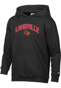 Champion Louisville Cardinals Youth Red Stadium Long Sleeve Hoodie