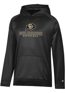Champion Colorado Buffaloes Youth Black Raglan Long Sleeve Hoodie