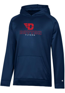 Champion Dayton Flyers Youth Red Raglan Long Sleeve Hoodie