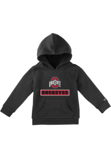 Champion Ohio State Buckeyes Toddler Red Stadium Long Sleeve Hooded Sweatshirt