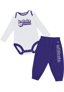 Champion K-State Wildcats Infant Purple Sweatpant Set Top and Bottom