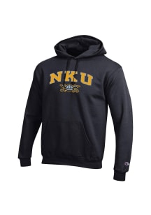 Champion Northern Kentucky Norse Mens Black Mascot Long Sleeve Hoodie