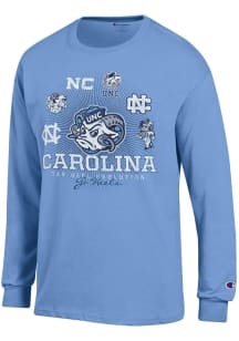 Champion North Carolina Tar Heels Light Blue 1950s Ram Long Sleeve T Shirt