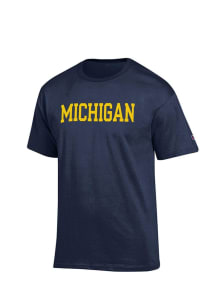 Champion Michigan Wolverines Blue Rally Loud Short Sleeve T Shirt