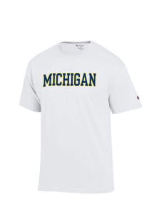 Champion Michigan Wolverines White Rally Loud Short Sleeve T Shirt
