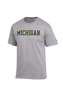 Champion Michigan Wolverines Grey Rally Loud Short Sleeve T Shirt