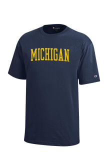 Champion Michigan Wolverines Youth Blue Rally Loud Short Sleeve T-Shirt