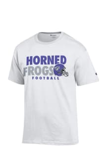 Champion TCU Horned Frogs White Football Short Sleeve T Shirt