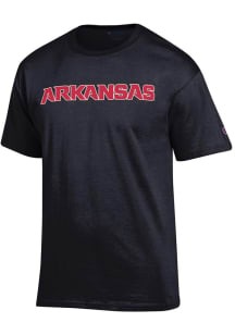 Champion Arkansas Razorbacks Black Rally Loud Short Sleeve T Shirt