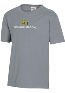 ComfortWash George Mason University Youth Grey Alt Garment Dyed Short Sleeve T-Shirt
