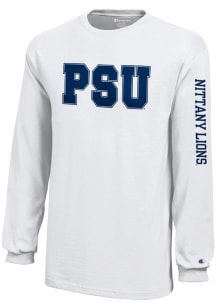 Champion Penn State Nittany Lions Youth White Jersey Long Sleeve T-Shirt