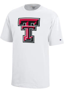 Champion Texas Tech Red Raiders Youth White Logo Collection Short Sleeve T-Shirt