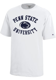 Champion Penn State Nittany Lions Youth White #1 Design Short Sleeve T-Shirt