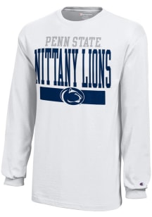 Champion Penn State Nittany Lions Youth White Loud Long Sleeve T-Shirt