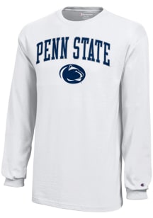 Champion Penn State Nittany Lions Youth White Arch Lion Long Sleeve T-Shirt