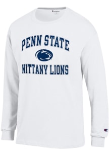 Champion Penn State Nittany Lions White No1 Design Long Sleeve T Shirt