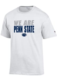 Champion Penn State Nittany Lions White Slogan/Tonal Logo Short Sleeve T Shirt