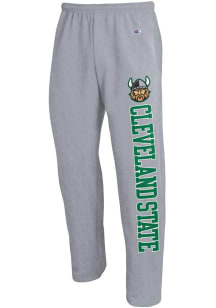 Champion Cleveland State Vikings Mens Grey Open Bottom Sweatpants