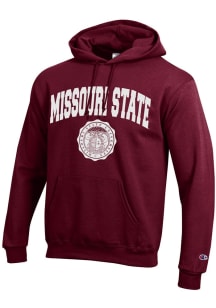 Champion Missouri State Bears Mens Maroon Official Seal Long Sleeve Hoodie