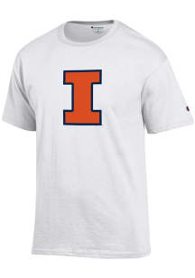 Champion Illinois Fighting Illini White Primary Logo Short Sleeve T Shirt