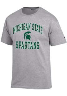 Champion Michigan State Spartans Grey No1 Design Short Sleeve T Shirt
