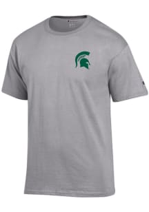 Champion Michigan State Spartans Grey Spartan Helmet Short Sleeve T Shirt