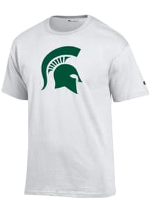 Champion Michigan State Spartans White Spartan Helmet Short Sleeve T Shirt