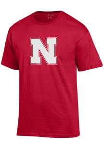 Champion Nebraska Cornhuskers Red Primary Logo Style Short Sleeve T Shirt