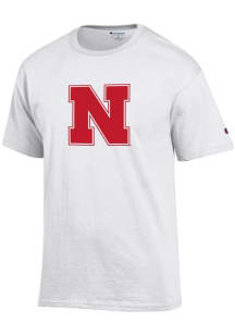 Champion Nebraska Cornhuskers White Primary Logo Short Sleeve T Shirt