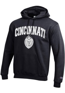 Champion Cincinnati Bearcats Mens Black Seal Long Sleeve Hoodie