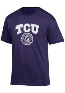 Champion TCU Horned Frogs Purple Seal Short Sleeve T Shirt