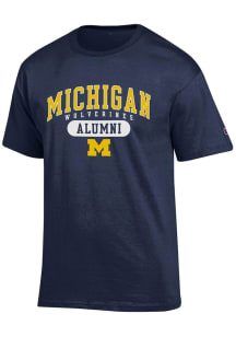 Champion Michigan Wolverines Blue Alumni Short Sleeve T Shirt