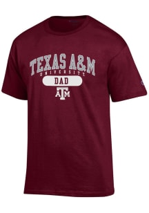 Champion Texas A&M Aggies Maroon Dad Short Sleeve T Shirt