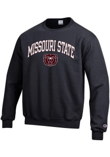 Champion Missouri State Bears Mens Black Arch Mascot Long Sleeve Crew Sweatshirt