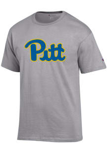 Champion Pitt Panthers Ash Primary Short Sleeve T Shirt
