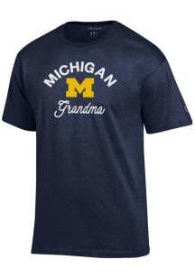 Champion Michigan Wolverines Womens Blue Grandma Short Sleeve T-Shirt