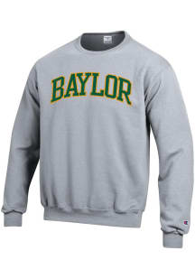 Champion Baylor Bears Mens Grey Arch Tackle Long Sleeve Crew Sweatshirt
