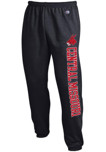 Champion Central Missouri Mules Mens Black Closed Bottom Sweatpants