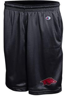 Champion Arkansas Razorbacks Mens Black Mesh Shorts