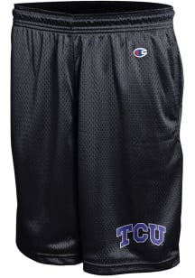 Champion TCU Horned Frogs Mens Black Mesh Shorts