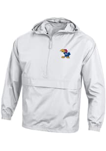 Champion Kansas Jayhawks Mens White 1941 Jayhawk Packable Light Weight Jacket