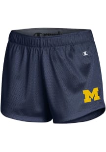 Champion Michigan Wolverines Womens Blue Mesh Shorts