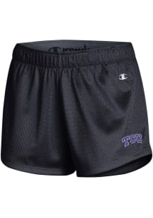 Champion TCU Horned Frogs Womens Black Mesh Shorts