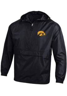 Champion Iowa Hawkeyes Mens Black Packable Light Weight Jacket
