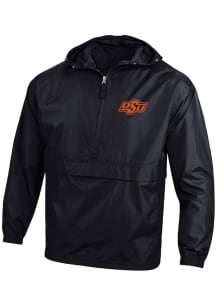 Champion Oklahoma State Cowboys Mens Black Packable Design Light Weight Jacket