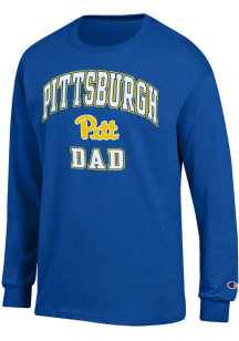 Champion Pitt Panthers Blue Script Dad Long Sleeve T Shirt