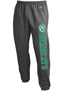 Champion Northwest Missouri State Bearcats Mens Charcoal Powerblend Closed Bottom Sweatpants